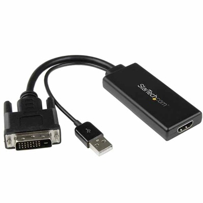 StarTech DVI-D(オス) - HDMI(メス) 変換アダプタ USBオーディオに対応 1080p 外付けグラフィックアダプター｜DVI2HD|映像・音響系|ケーブル/コネクタ/変換・延長ア