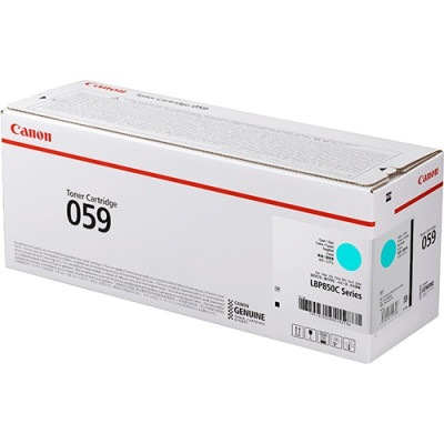 CANON トナーカートリッジ 059 C (シアン) CRG-059CYN (5000ページ印刷可能(ISO/IEC19798準拠・A4普通紙片面連続印刷時))｜3622C001|サプライ/オプショ