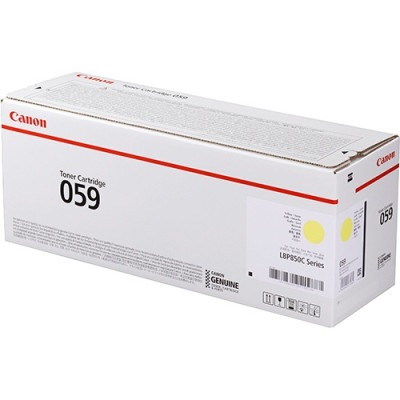 CANON トナーカートリッジ 059 Y (イエロー) CRG-059YEL (5000ページ印刷可能(ISO/IEC19798準拠・A4普通紙片面連続印刷時))｜3620C001|サプライ/オプシ