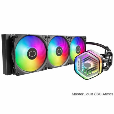 Cooler Master MasterLiquid 360 Atmos ARGBファン搭載 水冷一体型CPUクーラー 120mmx3｜MLX-D36M-A25PZ-R1|水冷パーツ|クーラー/ヒート