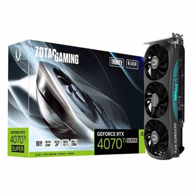 【アウトレット特価・新品】ZOTAC GAMING GEFORCE RTX 4070 Ti SUPER TRINITY BLACK ED 16GB グラフィックボード｜ZTRTX4070TISTB/Z