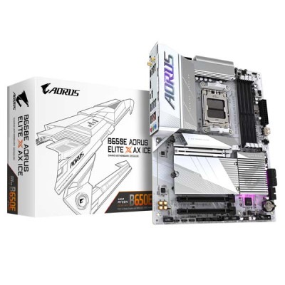 【アウトレット特価・新品】GIGABYTE  B650E AORUS ELITE X AX ICE ホワイト色系ATXマザーボード｜B650E A ELITE X ICE|SocketAM5|マザーボ