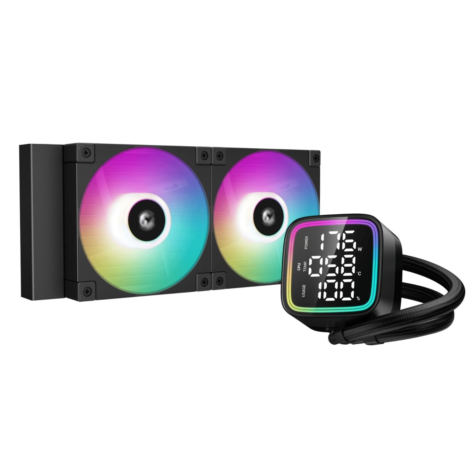 Deepcool 240cpu水冷クーラー ASCII.jp：DeepCool、2.8型液晶を備える簡易水冷クーラーの