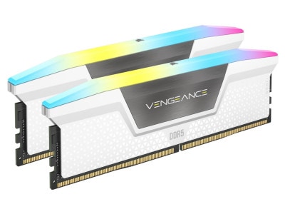 Corsair VENGEANCE RGB DDR5 64GB(32GBx2) DDR5 6400MHz(PC5-51200) UDIMM 32-40-40-84 XMP 3.0｜CMH64GX5M2