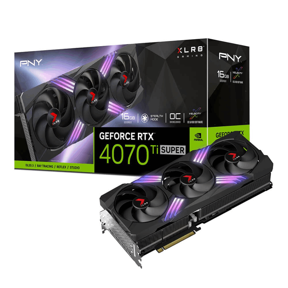 PNY GeFORCE RTX 4070Ti SUPER 16GB XLR8 Gaming VERTO EPIC-X RGB OC