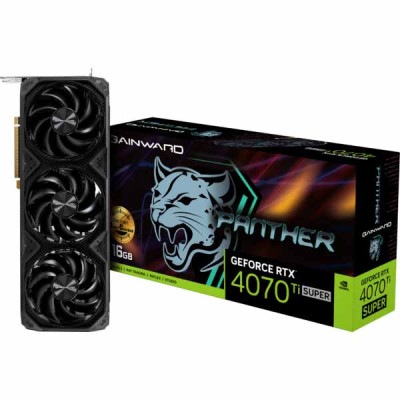 【アウトレット特価・新品】GAINWARD RTX4070Ti SUPER PANTHER OC 16GB GDDR6X 256bit 3-DP HDMI シンプルさを極めたハイエンド OC モデル｜