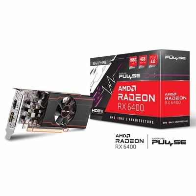 【アウトレット特価・新品】Sapphire SAPPHIRE PULSE Radeon RX 6400 GAMING 4GB GDDR6 ロープロファイルに準拠したコンパクトなグラフィックボード｜SA