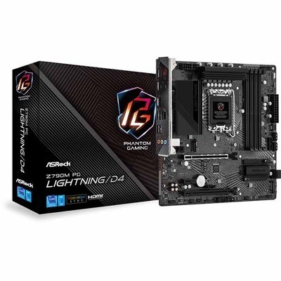 【アウトレット特価・新品】ASRock Z790M PG Lightning/D4 13th Gen & 12th Gen Intel Core Processors DDR4 Micro-ATXマザ