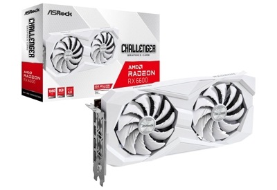 【アウトレット特価・新品】ASRock Radeon RX 6600 Challenger White 8G グラフィックボード ホワイト｜RX6600 CLW 8G|AMD|ビデオカード