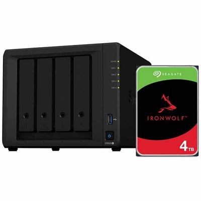 Synology NAS安心パック DS920+(RAID5 実行12TB 3年平日オンサイト保証)｜DS920+4TBSW43Y8/D|3.5インチSATA用 ハードディスク ケース|NAS｜ハード