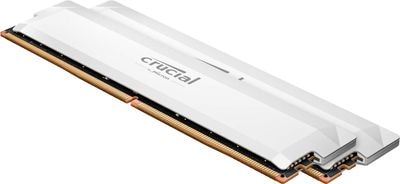 Crucial Pro Overclocking 32GB Kit (2X16GB) DDR5-6400 UDIMM CL38 White｜CP2K16G64C38U5W|デスクトップ用メモリ(DIM