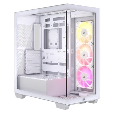 【アウトレット特価・新品】Corsair iCUE LINK 3500X RGB Tempered Glass Mid-Tower -White- ミドルタワー型PCケース ホワイト｜CC-90112
