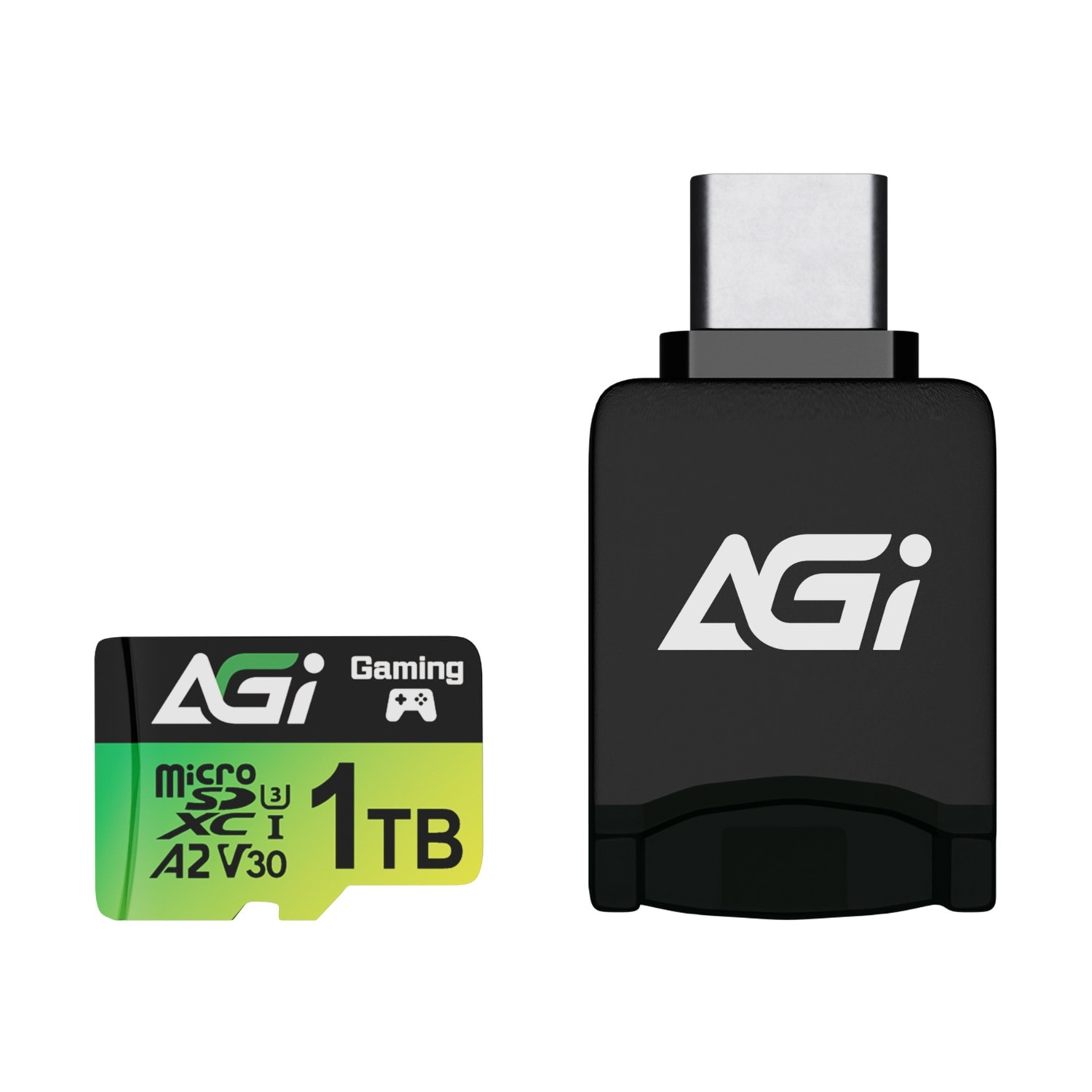 AGI TF138 Micro SDXC 1TB UHS-I U3 V30 A2 R/W up to 170/160MB/s SD 