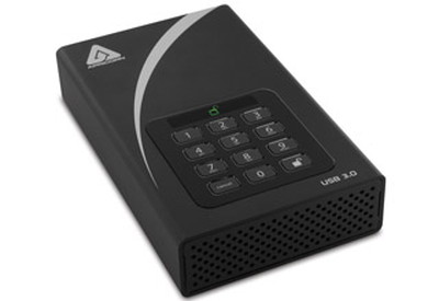 【アウトレット特価・新品】Apricorn Aegis Padlock DT（AES-XTS、256ビット） 8TB USB3.0 暗号化セキュリティ外付けHDD｜ADT-3PL256-8000(R2