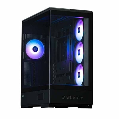 【アウトレット特価・新品】ZALMAN P50 DS Black 背面コネクタ設計のマザーボード対応 ARGBファン4基装備 ミドルタワー型PCケース ブラック｜P50 DS BLACK|ATX|PC