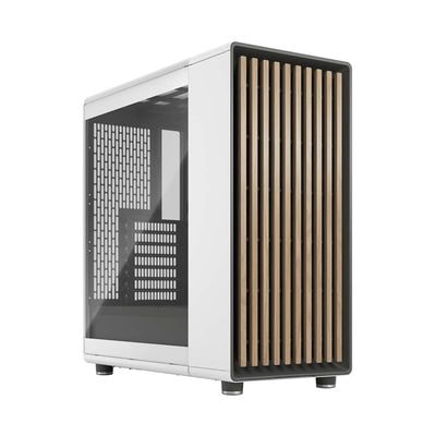 Fractal Design North Chalk White TG Clear ミドルタワー型PCケース ホワイト｜FD-C-NOR1C-04|ATX|PCケース