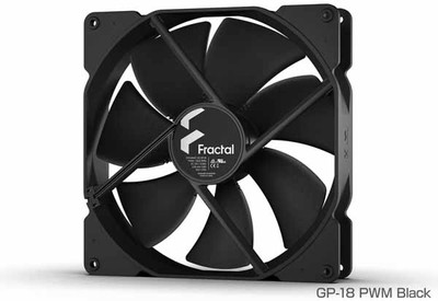 【アウトレット特価・新品】Fractal Design Dynamic X2 GP-18 PWM Black PWMケースファン ブラック｜FD-FAN-DYN-X2-GP18-PWM-BK|ケースフ