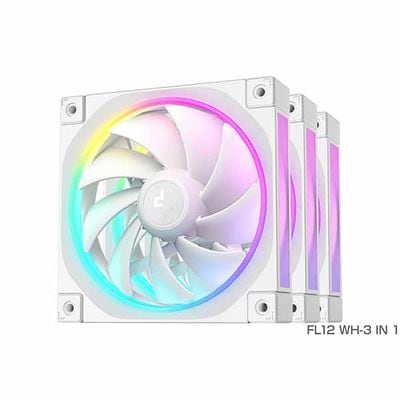 【アウトレット特価・新品】Deepcool FL12 WH-3 IN 1 120mmx3 ホワイト｜R-FL12-WHAPN3-G|ケースファン|クーラー/ヒートシンク/冷却/ファン/水冷