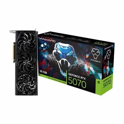【アウトレット特価・新品】GAINWARD RTX 5070 PYTHON III 12GB GDDR7 192bit 3-DP HDMI グラフィックボード｜NE75070019K9-GB2050T