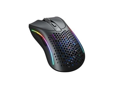 Glorious Model D 2 Wireless - Matte Black 「BAMF 2.0」光学式センサーを採用したワイヤレスマウス マットブラック｜GLO-MS-DWV2-MB|ワイヤレ