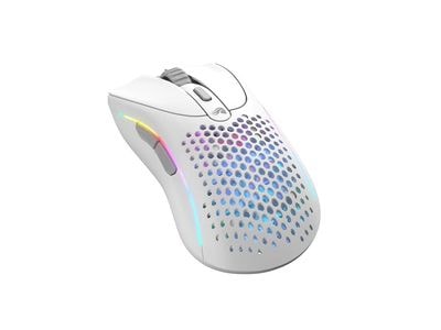 Glorious Model D 2 Wireless - Matte White 「BAMF 2.0」光学式センサーを採用したワイヤレスマウス マットホワイト｜GLO-MS-DWV2-MW|ワイヤレ