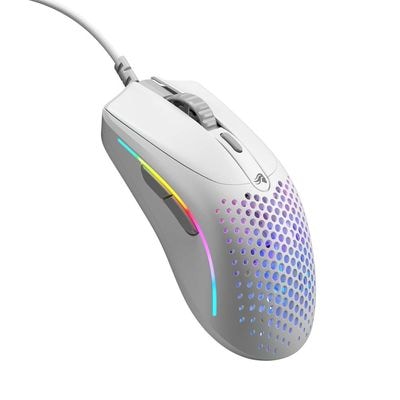 Glorious Model O 2 Mini - Matte White 「BAMF 2.0」光学式センサーを採用したマウス マットホワイト｜GLO-MS-OMV2-MW|USBマウス|マウス/マウ