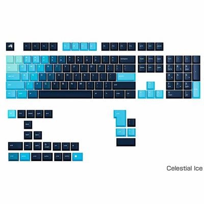 Glorious GPBT Gradient Keycaps - Celestial Ice - US - Retail グラデーションカラーのキーキャップセット アイス｜GLO-KB-ACC-KC-