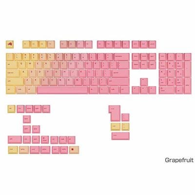 Glorious GPBT Gradient Keycaps - Grapefruit - US - Retail グラデーションカラーのキーキャップセット グレープフルーツ｜GLO-KB-ACC-K
