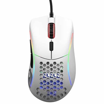 【アウトレット特価・新品】Glorious Model D Minus - Matte White 穴あきゲーミングマウス ホワイト｜GLO-MS-DM-MW|USBマウス|マウス/マウスパッド