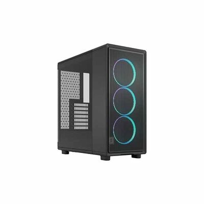 Fractal Design Epoch Black TG RGB Light tint ミドルタワー型PCケース 強化ガラスパネル RGBファン ブラック｜FD-C-EPO1A-04|ATX|PCケ