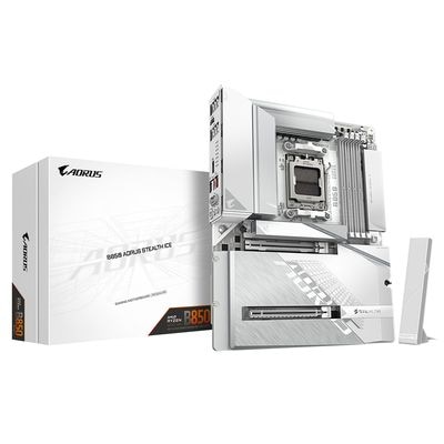GIGABYTE B850 AORUS STEALTH ICE ATXマザーボード ホワイト｜B850 A STEALTH ICE|SocketAM5|マザーボード