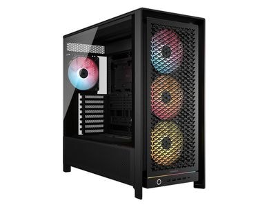 Corsair FRAME 5000D RS ARGB モジュール式 ハイエアフロー ミドルタワー型PCケース ブラック｜CC-9011309-WW|Extended ATX|PCケース