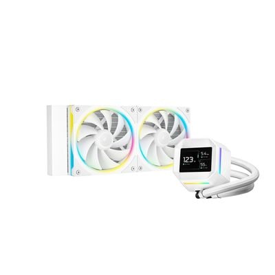 Deepcool LM240 WH 2.4インチ液晶搭載 高性能簡易水冷クーラー ホワイト｜R-LM240-WHDMMC-1|水冷パーツ|クーラー/ヒートシンク/冷却/ファン/水冷