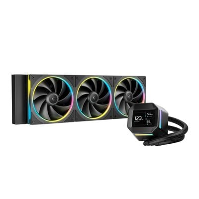 Deepcool LM360 2.4インチ液晶搭載 高性能簡易水冷クーラー ブラック｜R-LM360-BKDMMC-1|水冷パーツ|クーラー/ヒートシンク/冷却/ファン/水冷