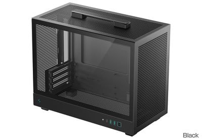 Deepcool CH160 PLUS キャリーハンドル搭載 ミニタワー型PCケース ブラック｜R-CH160-BKNGM0-G|Micro-ATX|PCケース