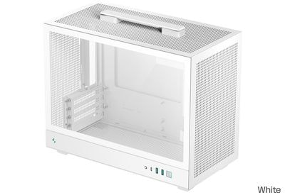 Deepcool CH160 PLUS WH キャリーハンドル搭載 ミニタワー型PCケース ホワイト｜R-CH160-WHNGM0-G|Micro-ATX|PCケース