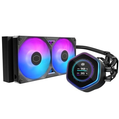 Cooler Master ML 240 Atmos II LCD ARGB 簡易水冷CPUクーラー ブラック｜MLX-D24M-A25SZ-L1|CPUクーラー|クーラー/ヒートシンク/冷却/ファン
