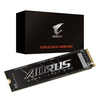 GIGABYTE AORUS Gen5 14000 SSD 容量1TB M.2(2280) 3D TLC 3.5mm｜AG514K1TB|M.2|SSD