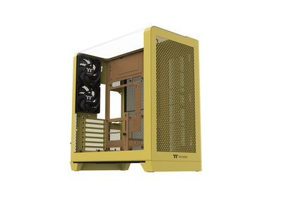 Thermaltake View 390 Air Butter Caramel 120mmファン 2基搭載 湾曲強化ガラス ミドルタワー ATX PCケース バターキャラメル｜CA-11F-00MMW