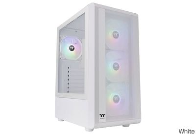 Thermaltake S200 TG ARGB Plus Snow Edition ミドルタワー型PCケース ホワイト｜CA-1X2-00M6WN-01|ATX|PCケース