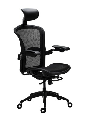 【アウトレット特価・新品】Alphaeon E5 Mesh Black/Black オフィスチェア メッシュ生地モデル ブラック｜TS-E5 Black|家具/ゲーミングチェア