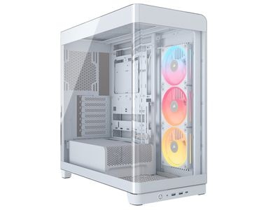 Corsair FRAME 4500X LX-R RGB iCUE LINK Panoramic Glass ミドルタワー型PCケース ホワイト｜CC-9011317-WW|Extended ATX|
