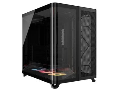 Corsair AIR 5400 RS-R ARGB Tempered Glass ミドルタワー型PCケース ブラック｜CC-9011318-WW|Extended ATX|PCケース