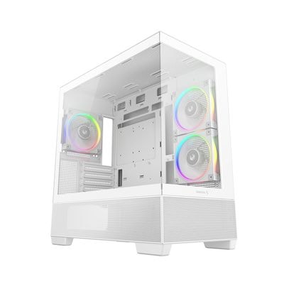 Deepcool CG380 3F WH パノラマビューのM-ATX PCケース ホワイト｜R-CG380-WHAGM3-G|ゲーミング向けPCケース|ゲーミング｜eスポーツ