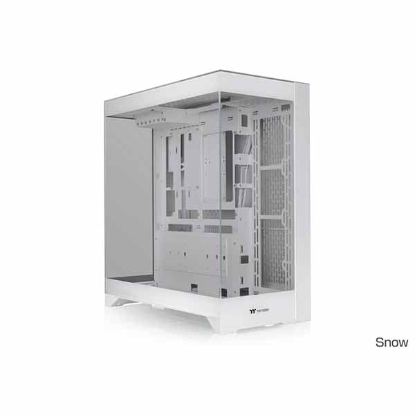 Thermaltake CTE E550 TG Snow 3面強化ガラスパネルのピラーレス