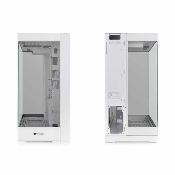 Thermaltake CTE E550 TG Snow 3面強化ガラスパネルのピラーレス
