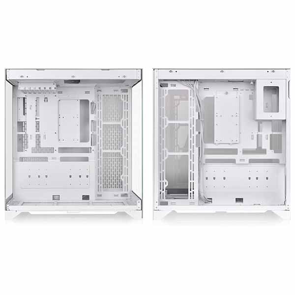 Thermaltake CTE E550 TG Snow 3面強化ガラスパネルのピラーレス