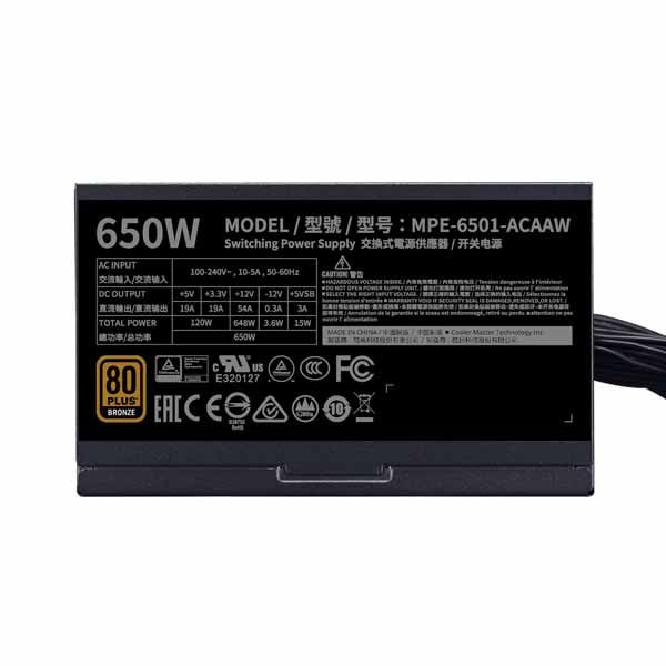 COOLER MASTER - 【新品訳あり(箱きず・やぶれ)】 Cooler Master　MWE Bronze V2 FR 650W MPE-6501-ACAAW-BJP　650W MWE 650 Bronze - V2 | Cooler Master