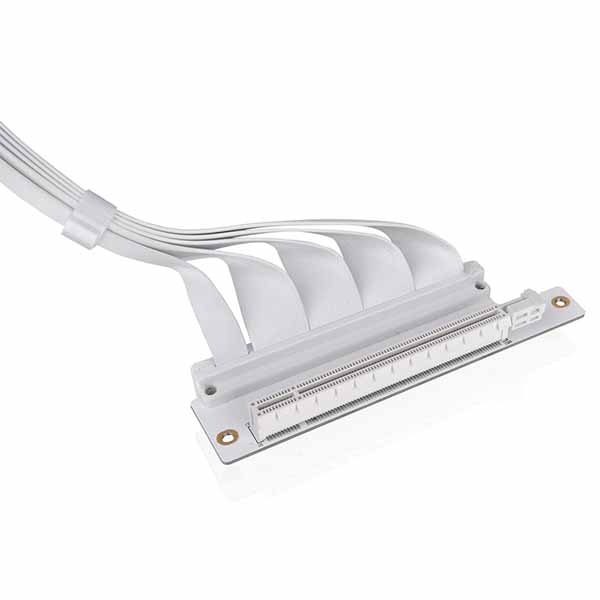 Thermaltake PCI-E 4.0 Dual 90 Degree Riser Cable 400mm Snow PCI-E