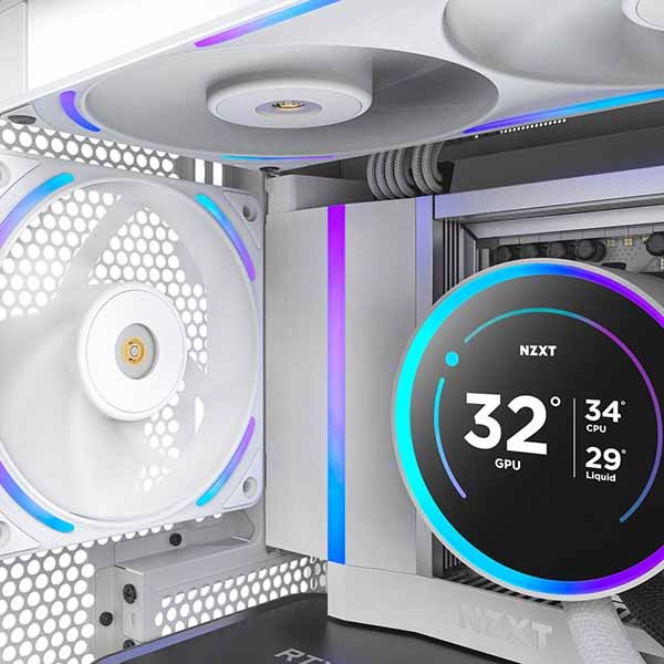 NZXT F120X RGB White PCケースファン ホワイト｜RF-U12PN-W1通販｜PC4U
